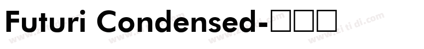 Futuri Condensed字体转换